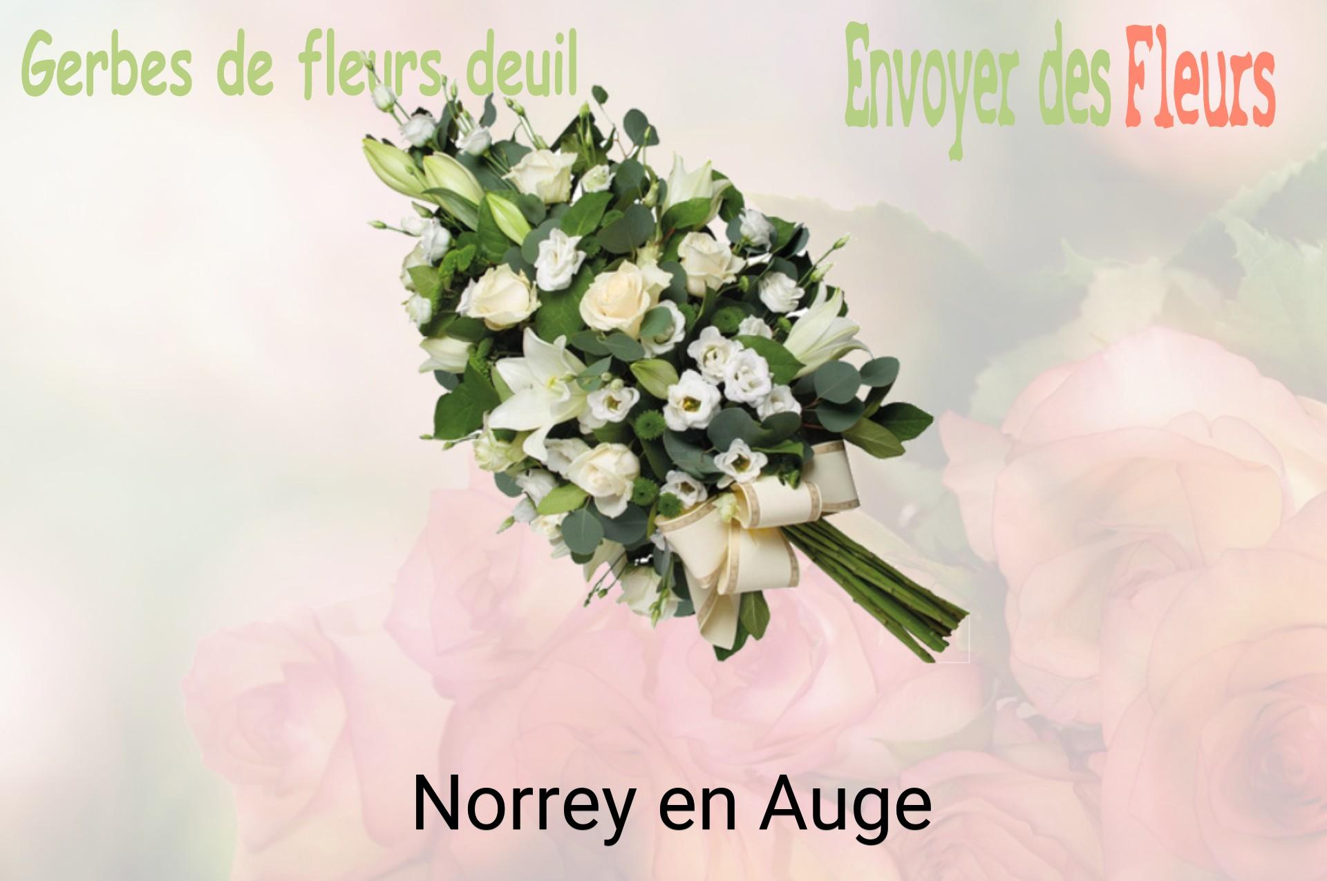 Gerbe de fleurs de deuil livrée à Norrey-en-Auge